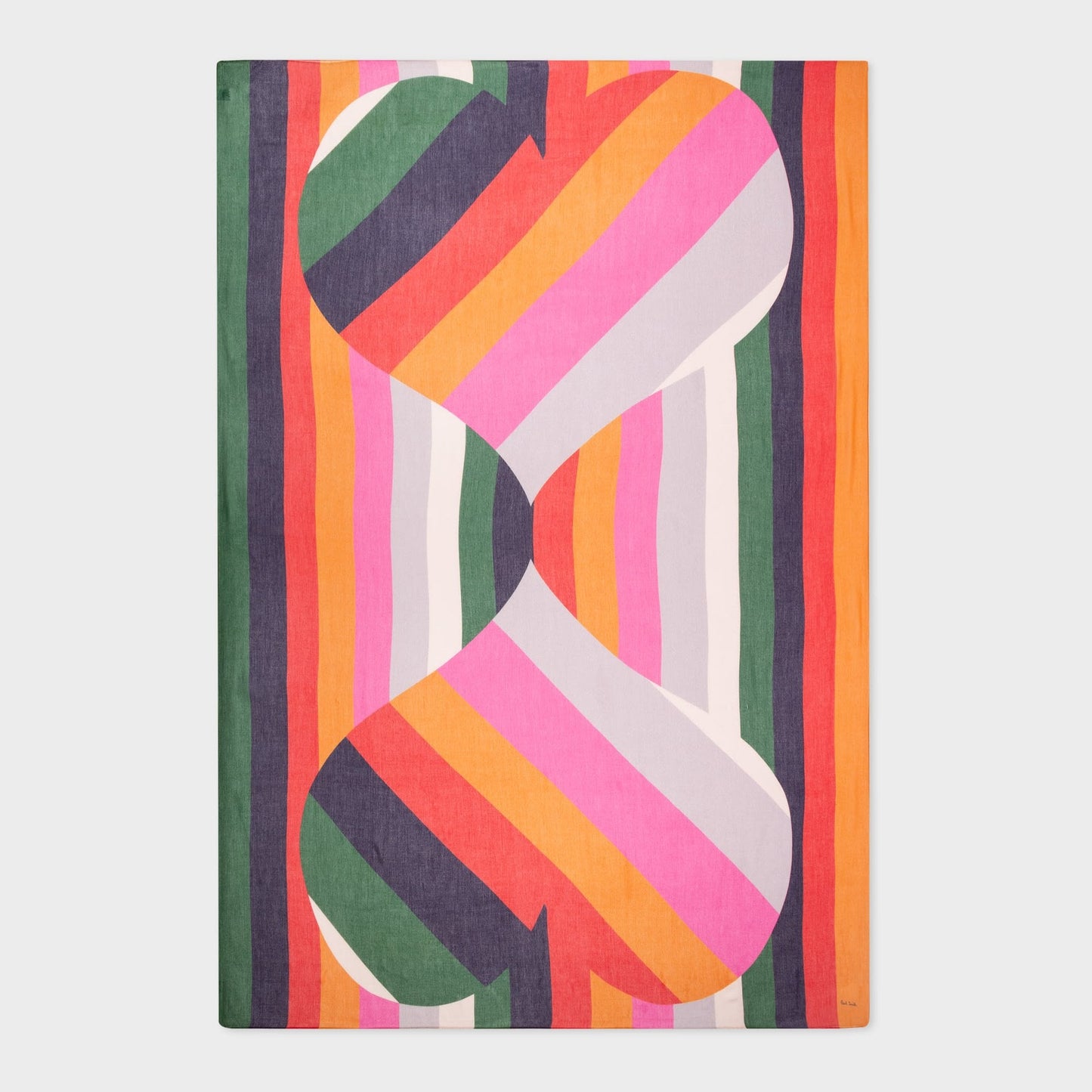 - Stripe Heart Scarf - Multi