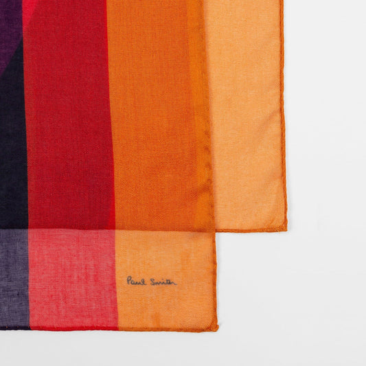 - Stripe Heart Scarf - Multi