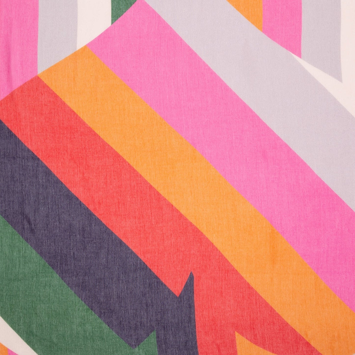 - Stripe Heart Scarf - Multi