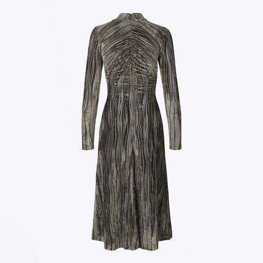 - Asher Velvet Devore Dress - Green