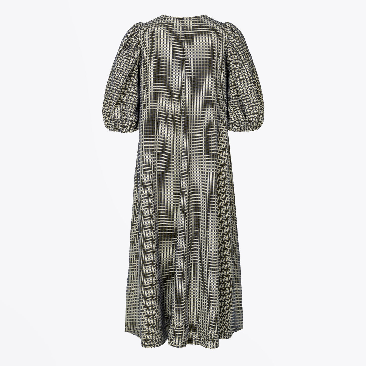 Mavelin Grid Print Dress - Green