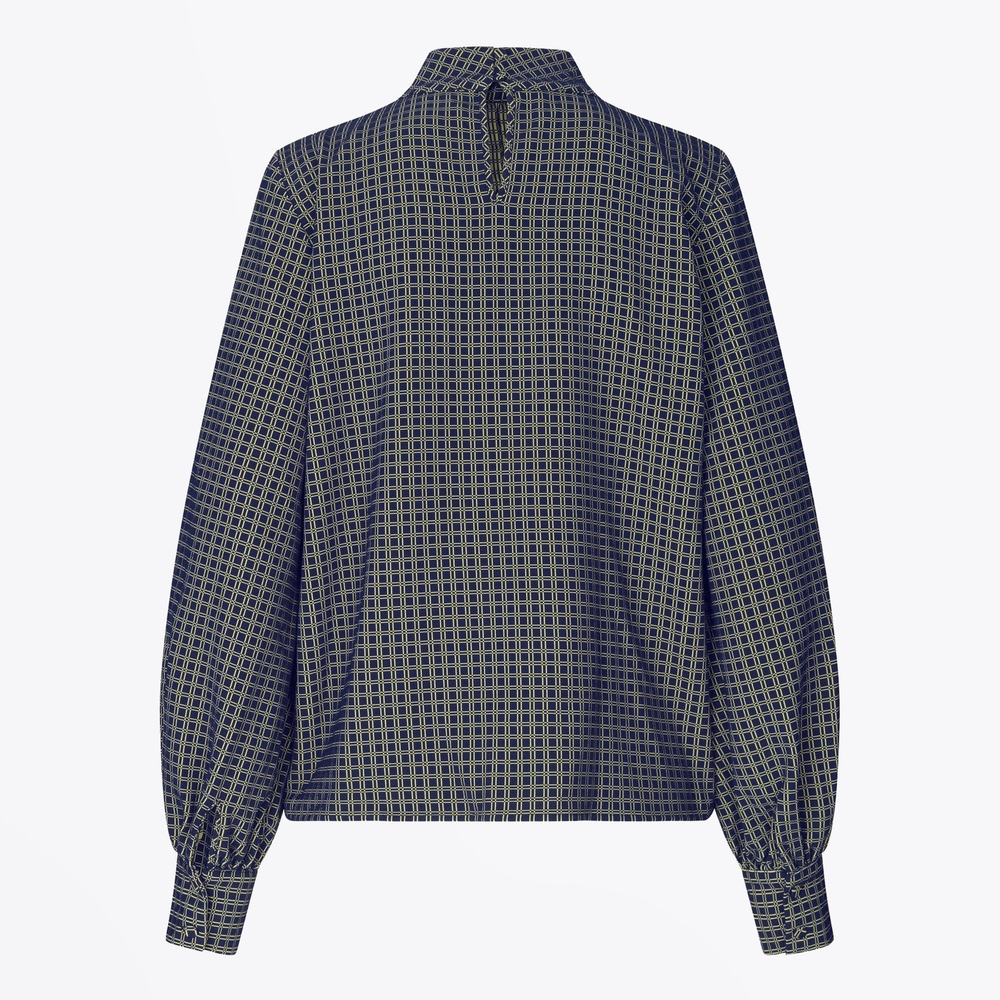 Stine Eddy Grid Print Top - Green