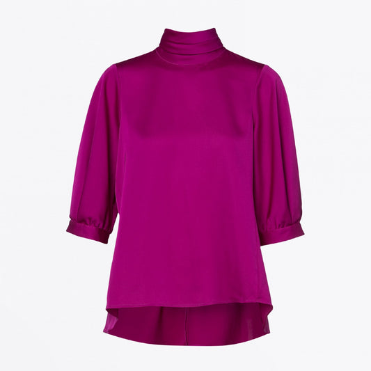 Meet Up - Satin Tech Top - Pink