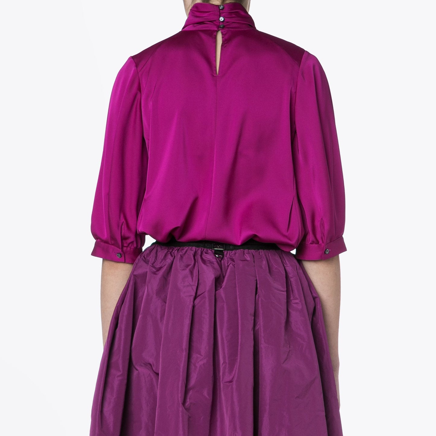Meet Up - Satin Tech Top - Pink