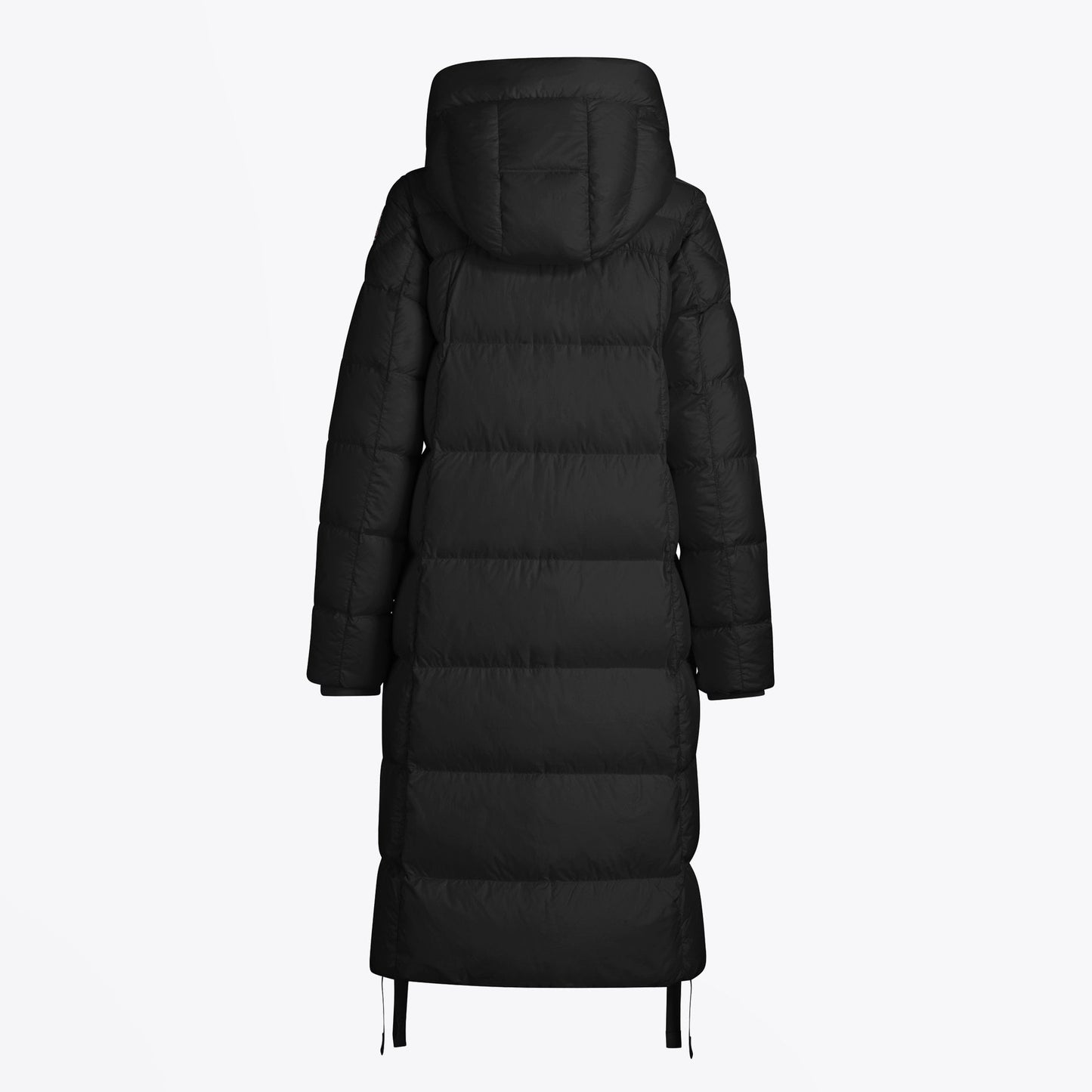 - Panda - Longline Parka Puffer Coat - Black