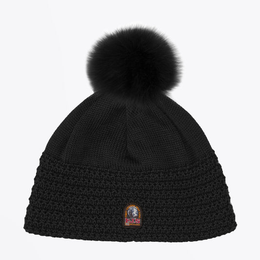 Ivy - Wool Knit Hat - Black