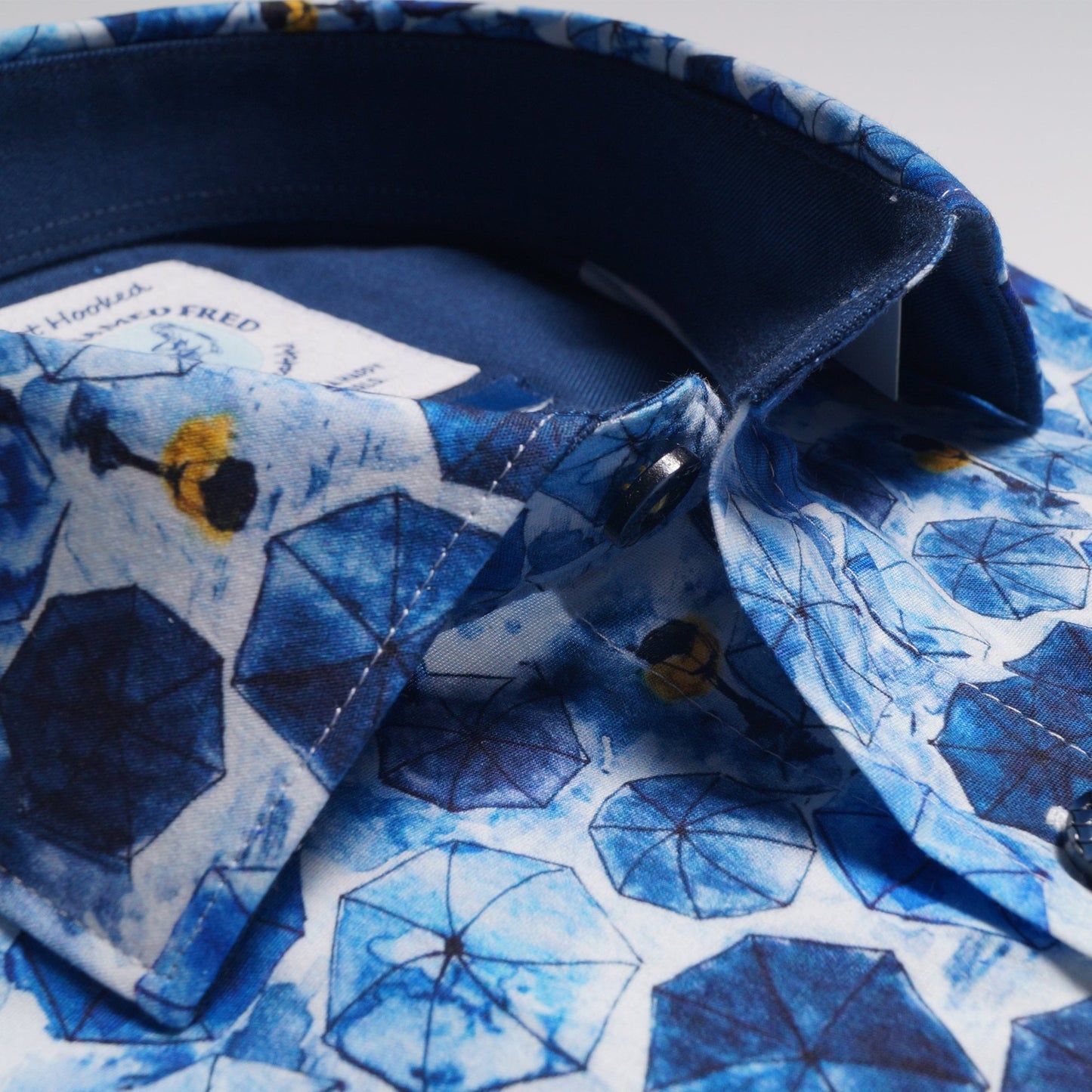 - Blue Umbrella Print Shirt  - Blue