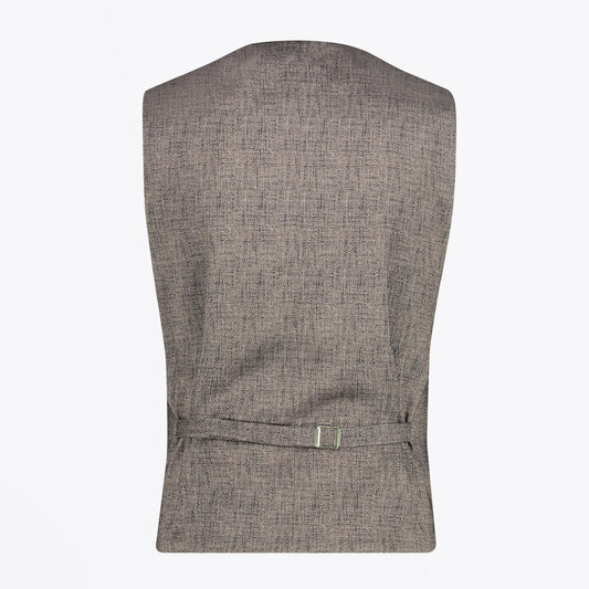 - Woven Waistcoat - Brown