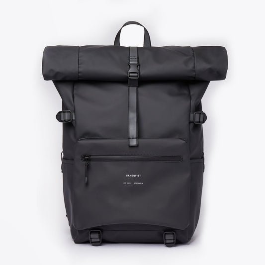 - Ruben - Rolltop Backpack - Black
