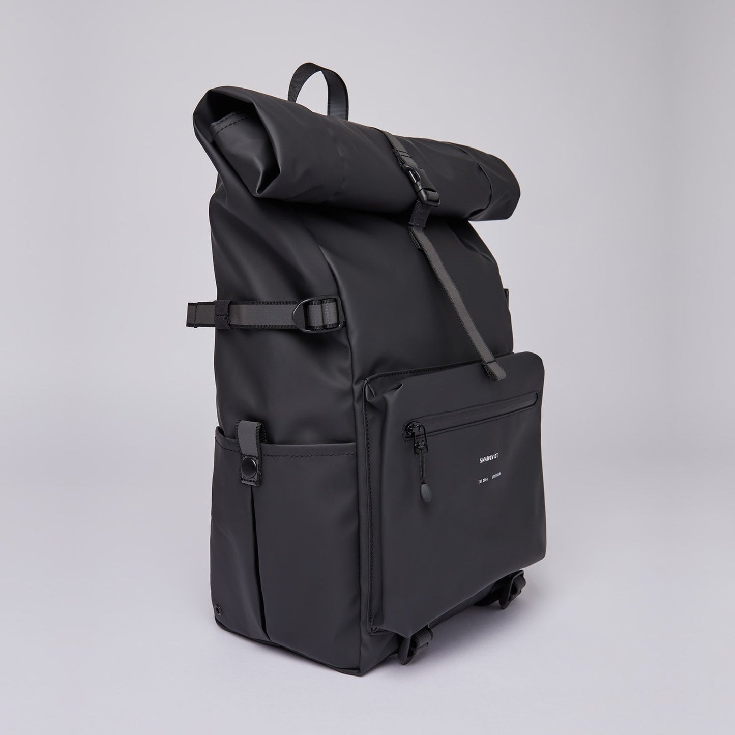- Ruben - Rolltop Backpack - Black