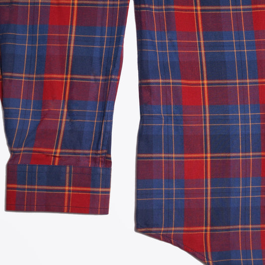 - Cotton Check Shirt - Red/Blue