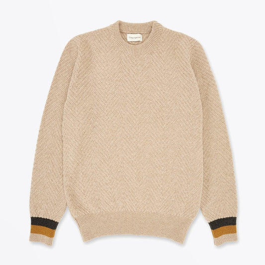 - Blenheim - Wool Knitted Jumper - Beige