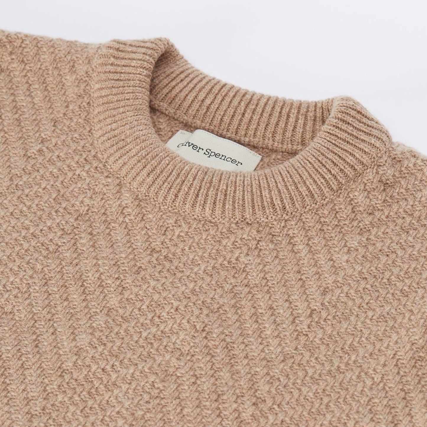 - Blenheim - Wool Knitted Jumper - Beige