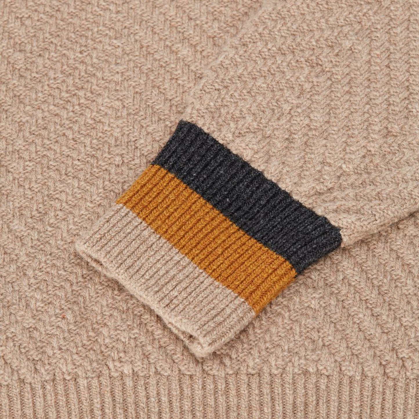 - Blenheim - Wool Knitted Jumper - Beige