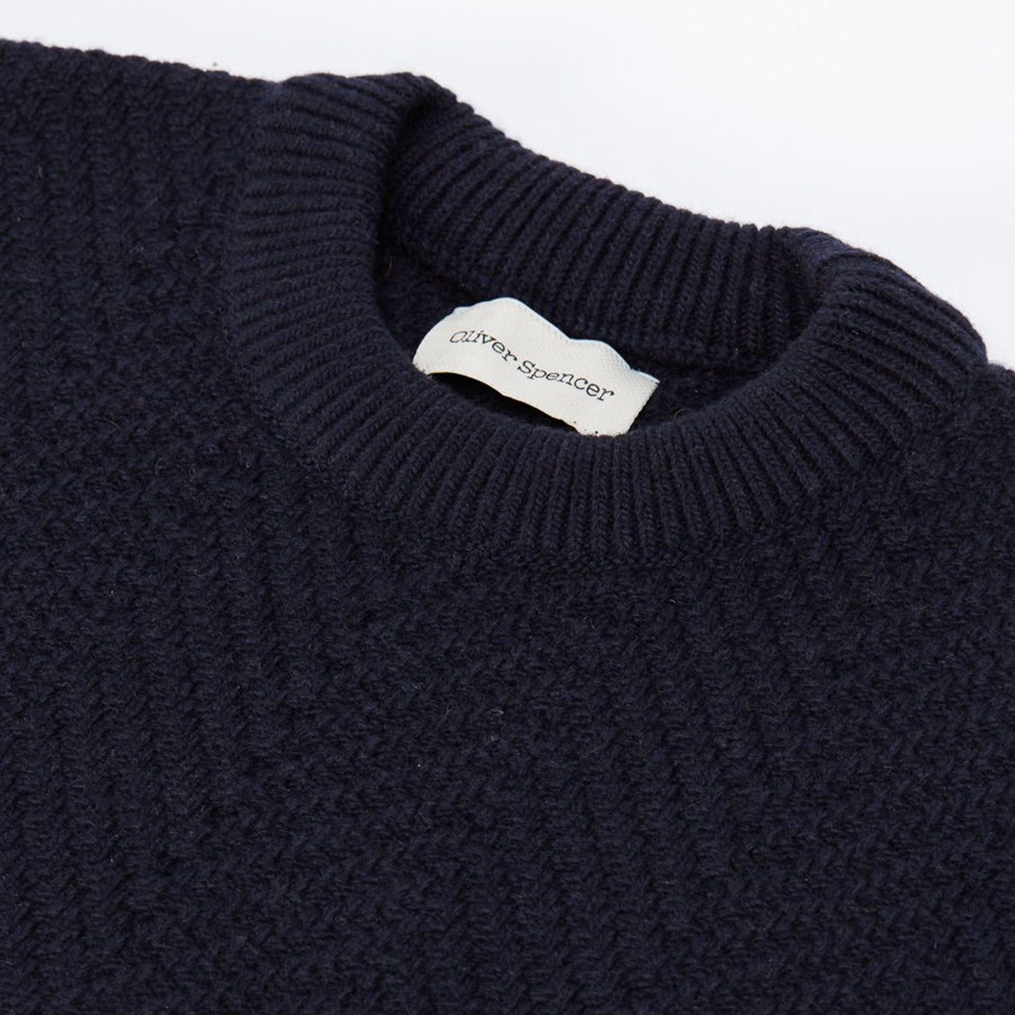 - Blenheim - Wool Knitted Jumper - Navy