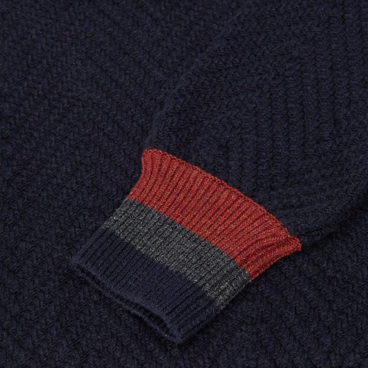 - Blenheim - Wool Knitted Jumper - Navy