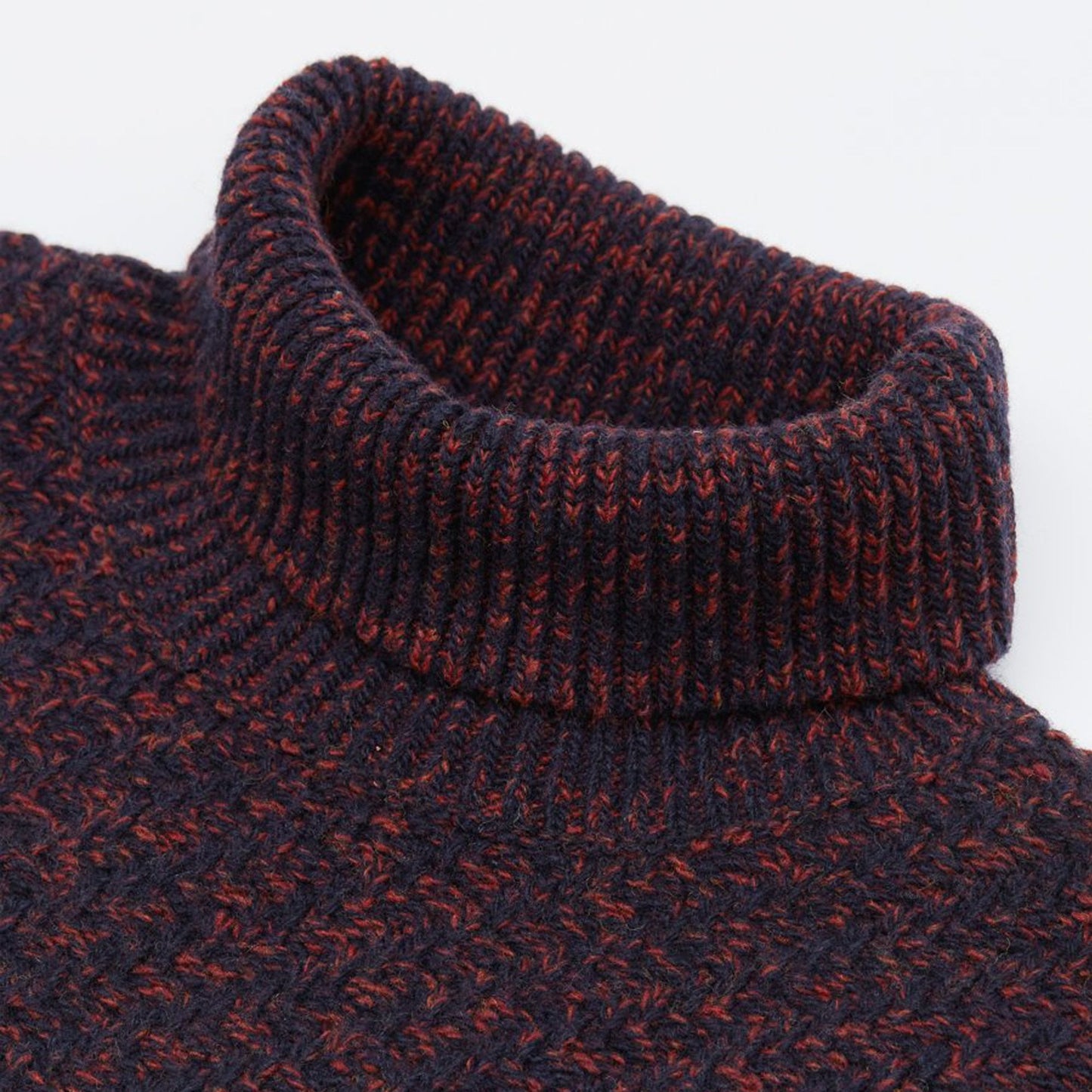 - Talbot - Roll Neck Jumper - Navy