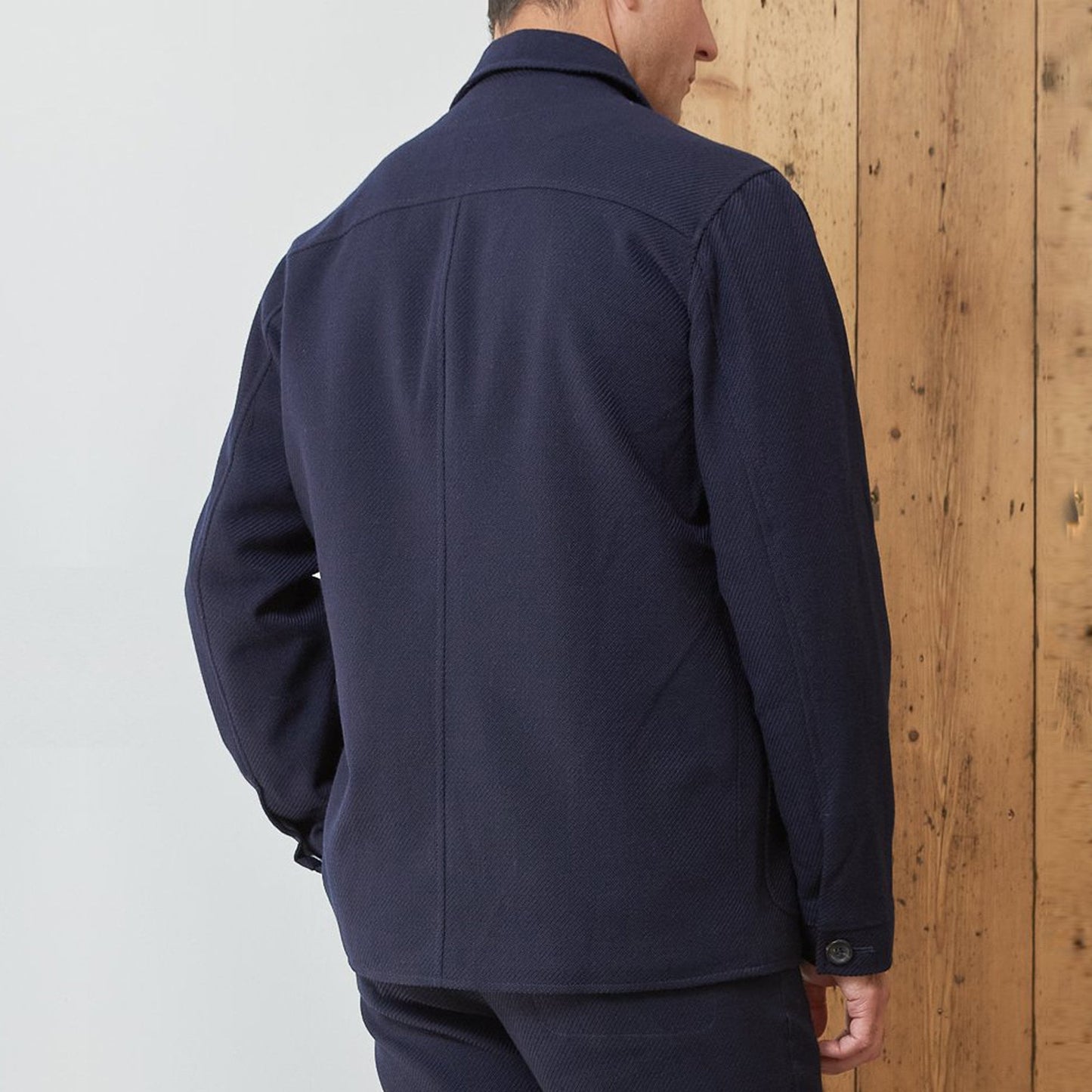 - Cowboy - Wool-Blend Jacket - Navy