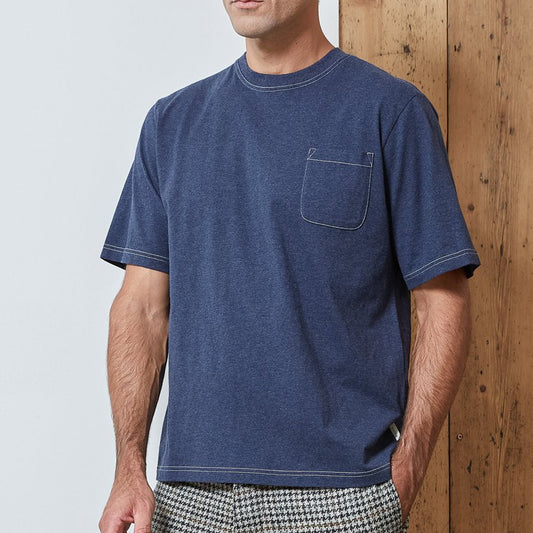 - Box - Organic Cotton T-Shirt - Navy