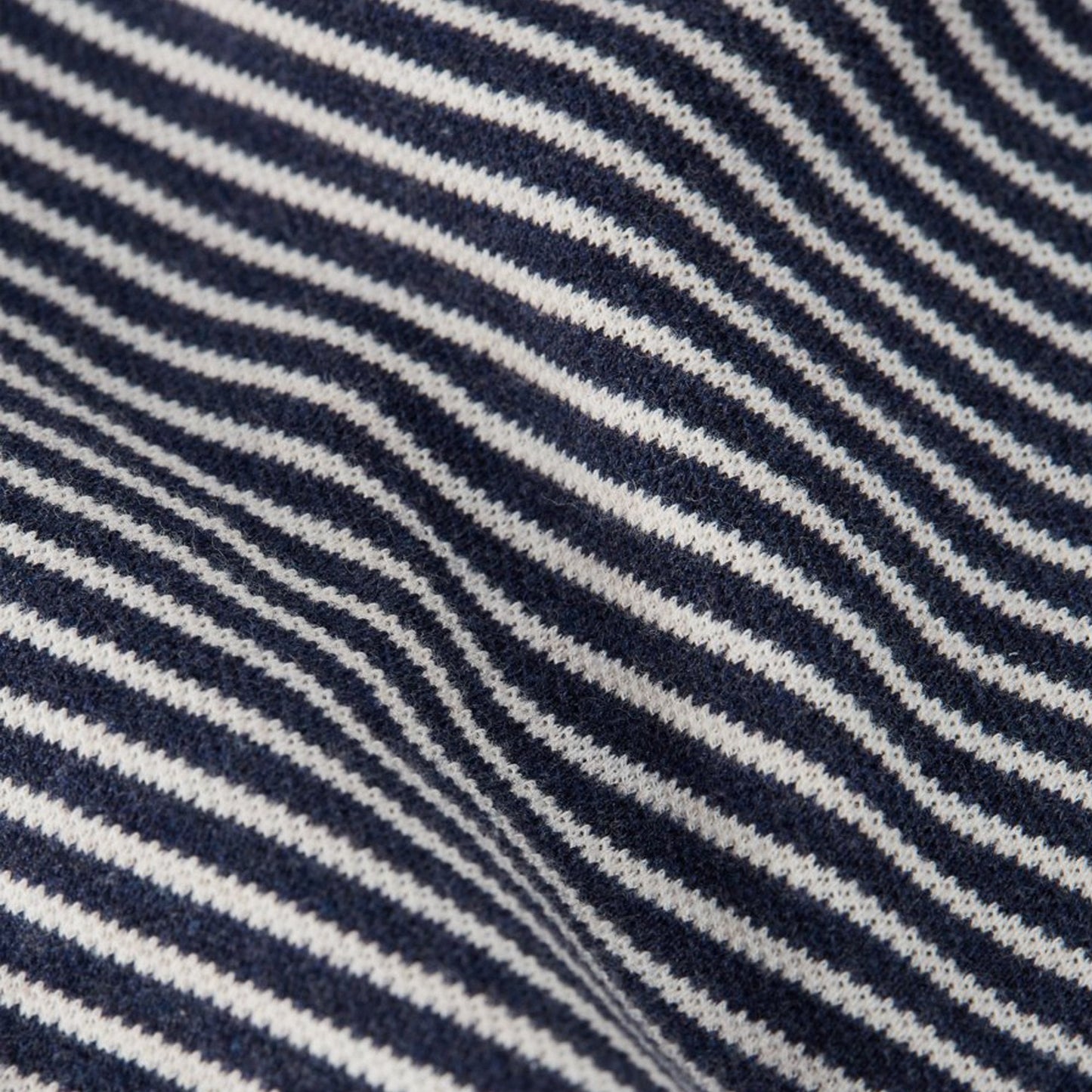 - Conduit - Organic Cotton Stripe T-Shirt - Navy