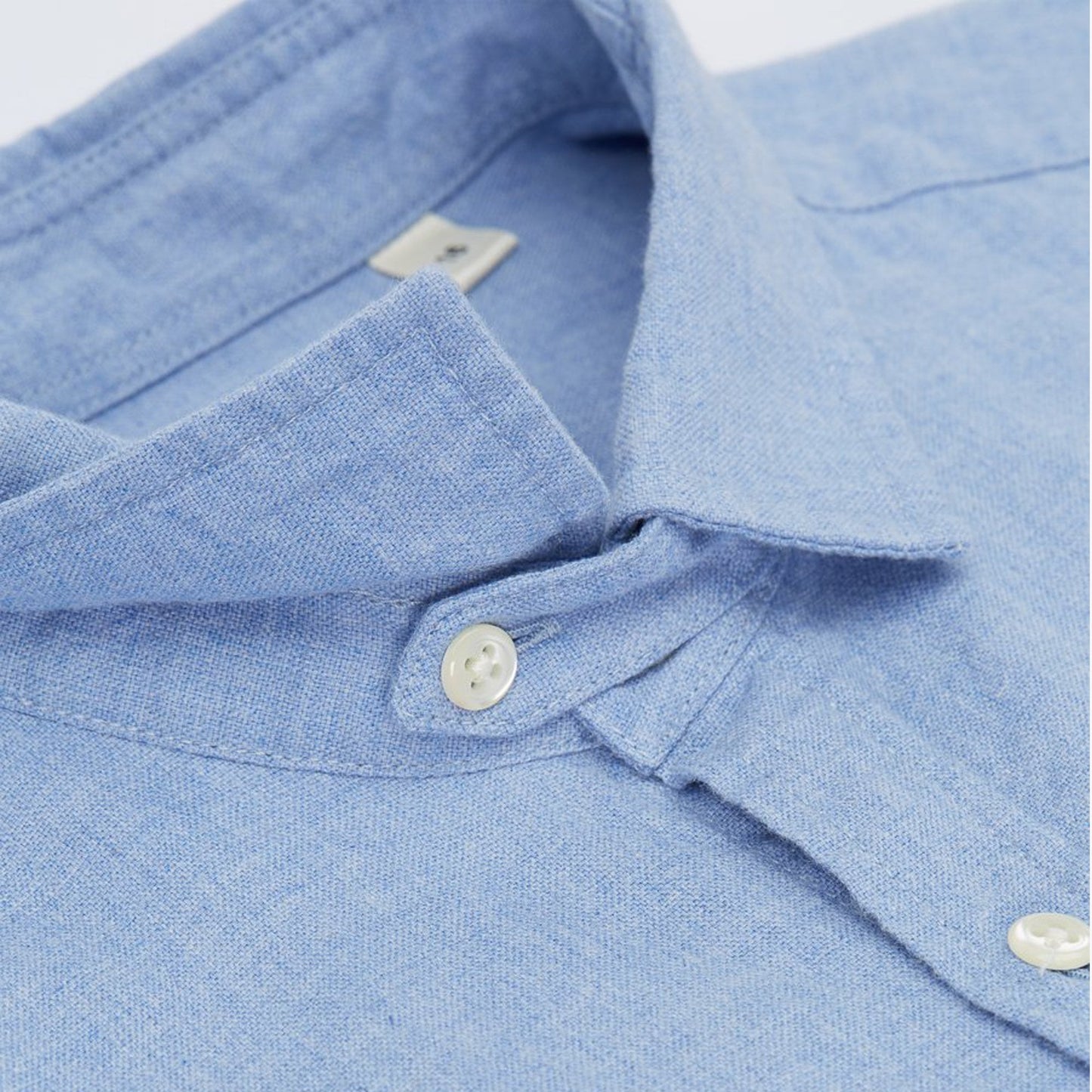 - Clerkenwell - Cotton Tab Shirt - Blue
