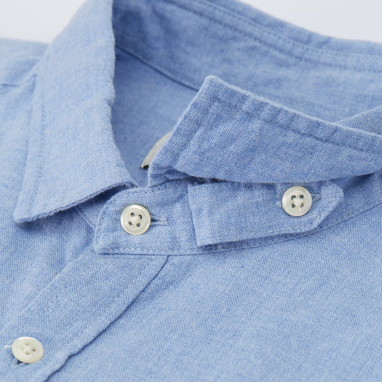 - Clerkenwell - Cotton Tab Shirt - Blue