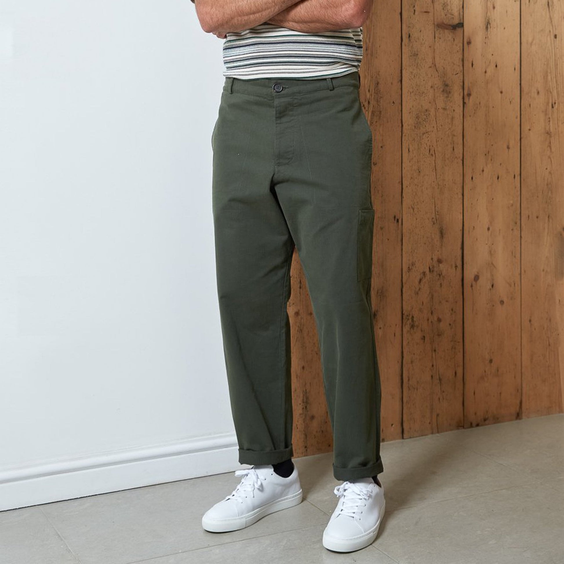 Oliver Judo - Herringbone Trousers - Green