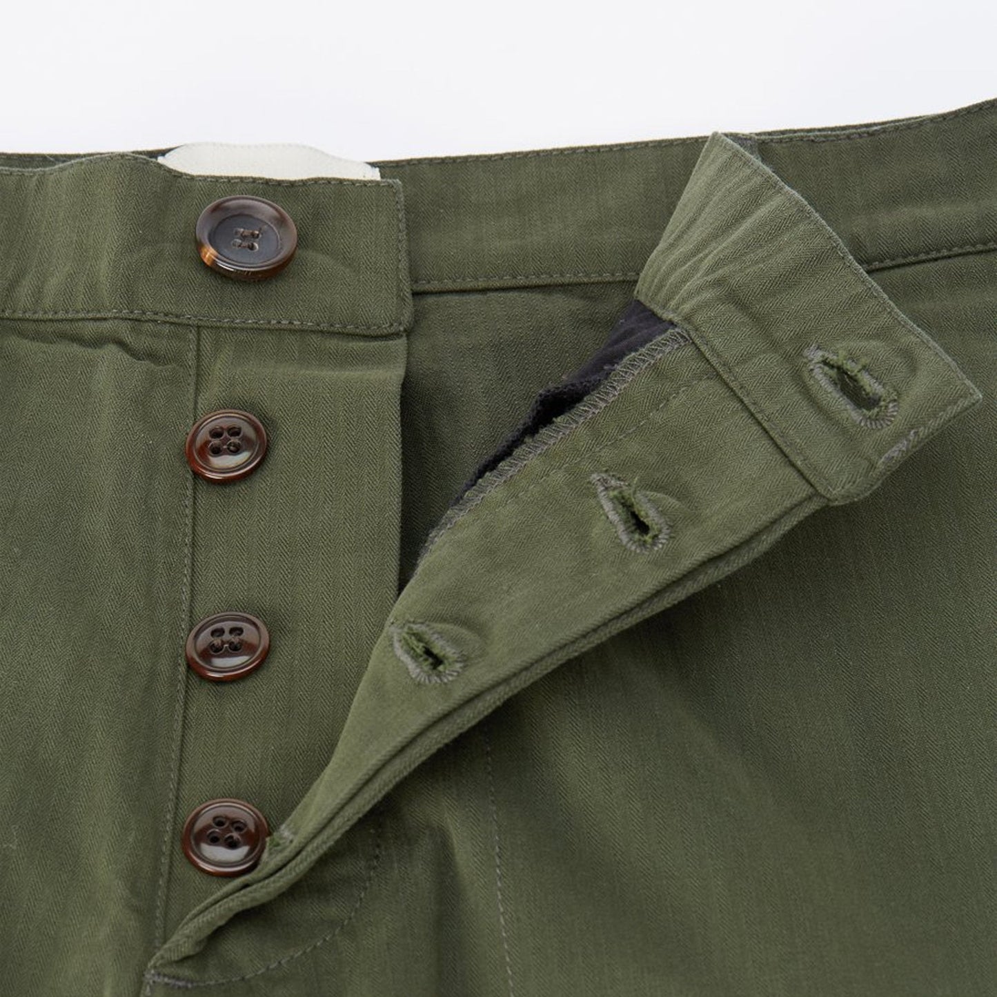 Judo - Herringbone Trousers - Green