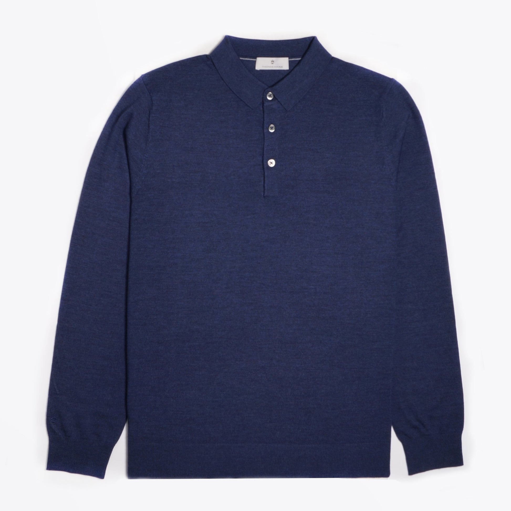 Thomas Merino Polo Shirt - Blue