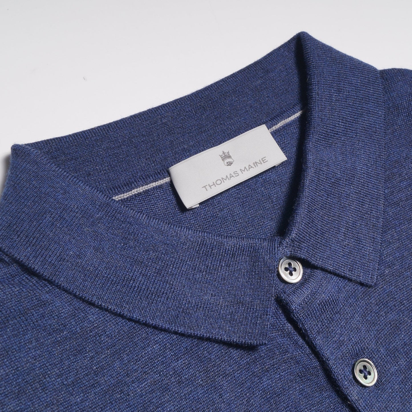 Merino Polo Shirt - Blue
