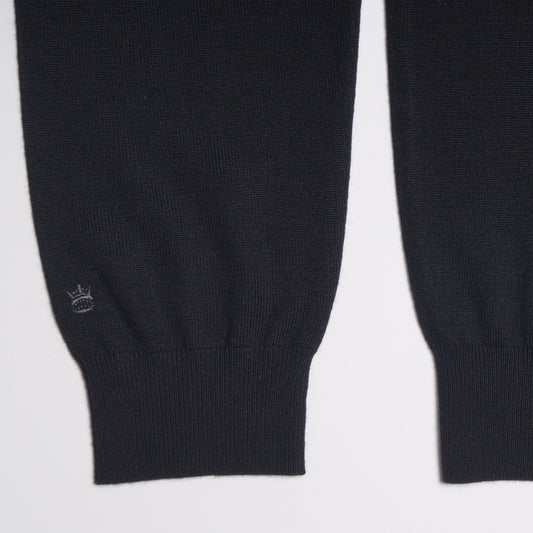 Merino Polo Shirt - Black
