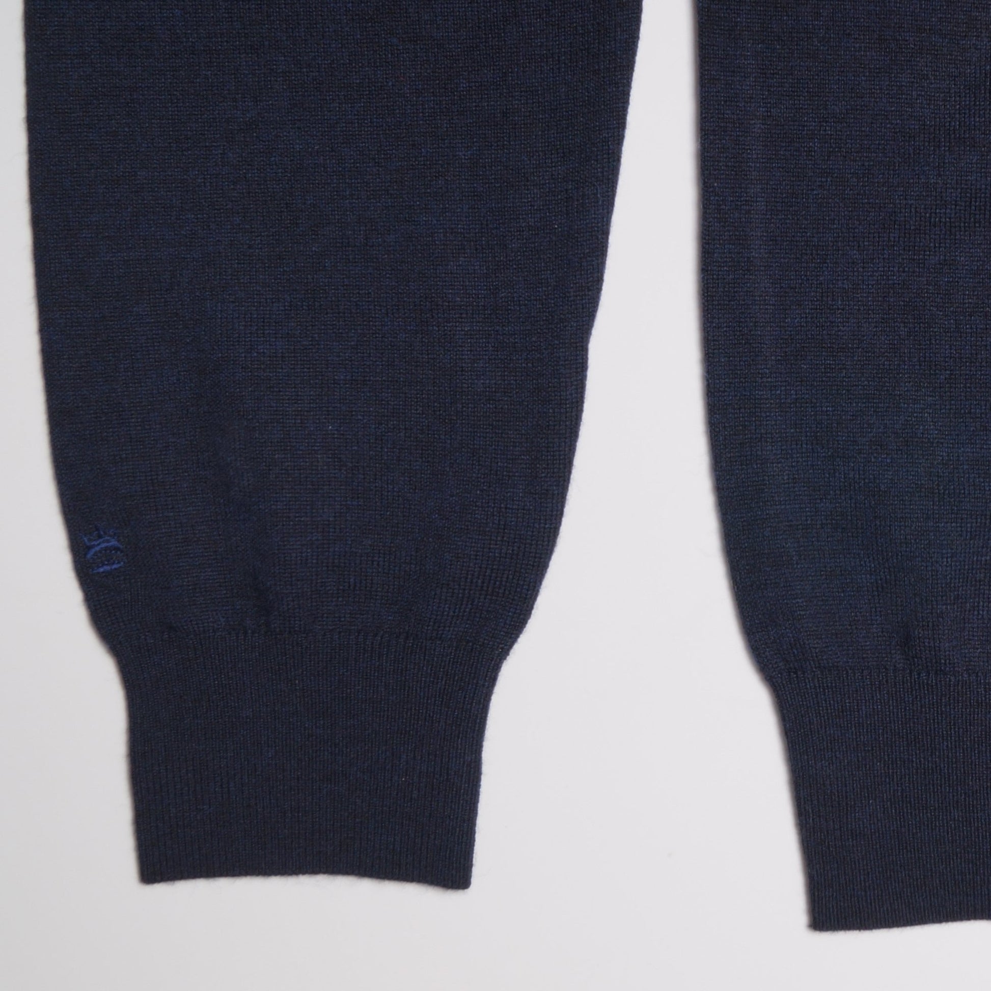 Thomas Merino Half Zip Polo - Navy