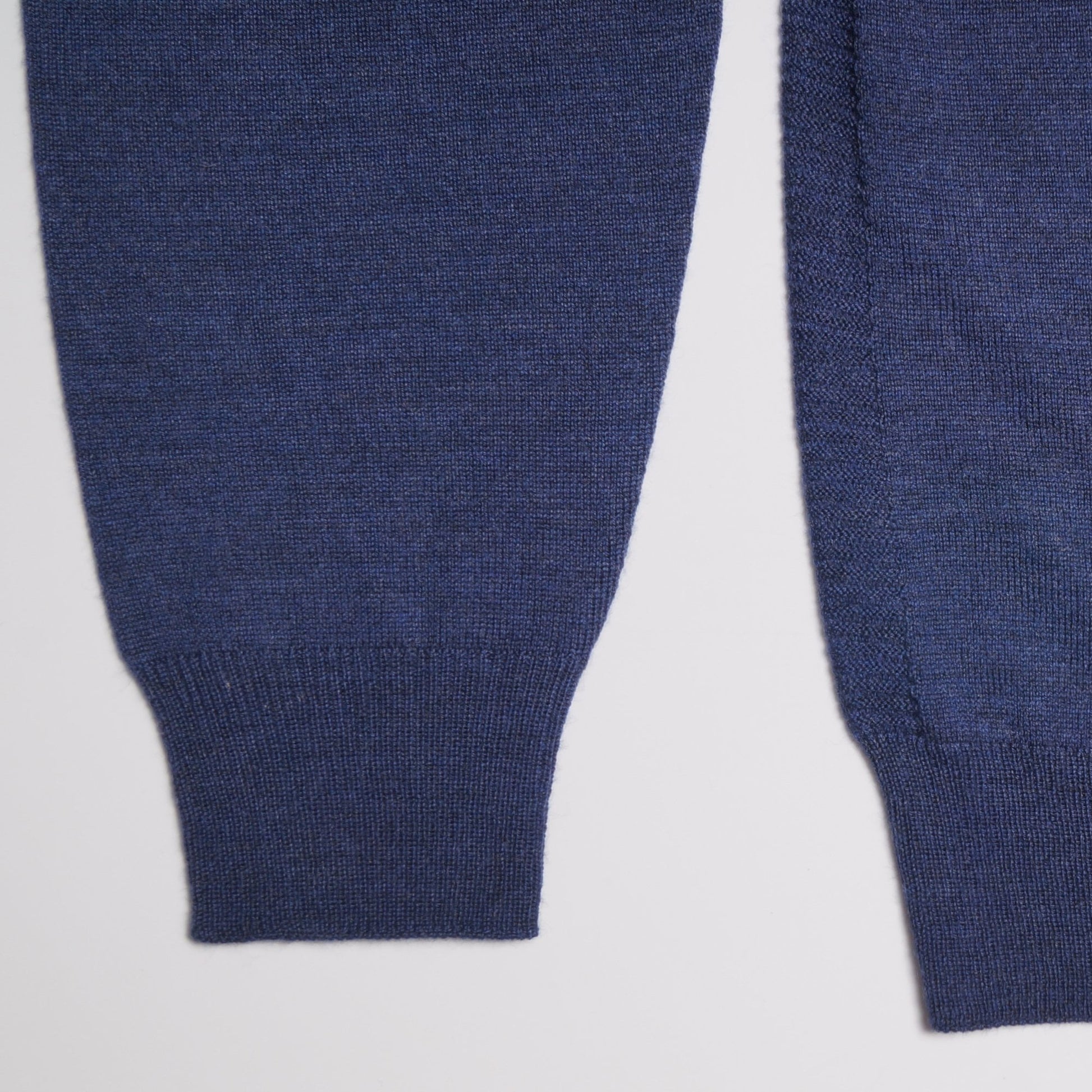 Thomas Merino Half Zip Sweater - Blue