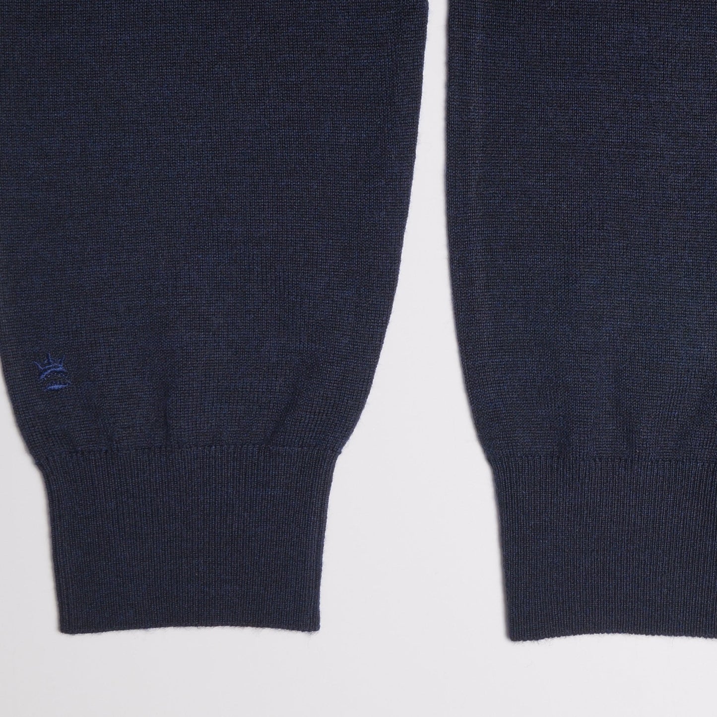 Merino Crew Neck Knit Sweater - Navy