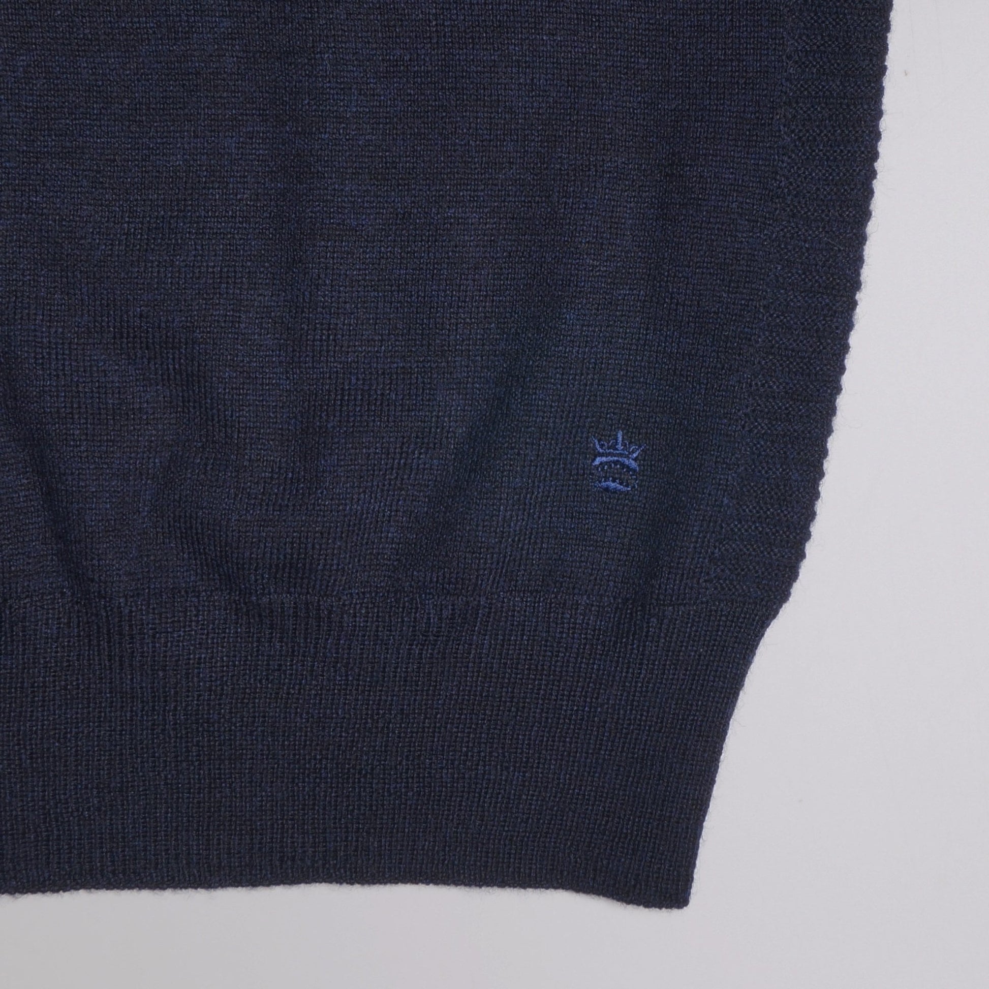 Thomas Merino Half Zip Sweater - Navy