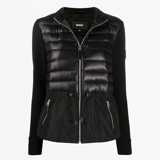 Joyce - Mixed Media Jacket - Black
