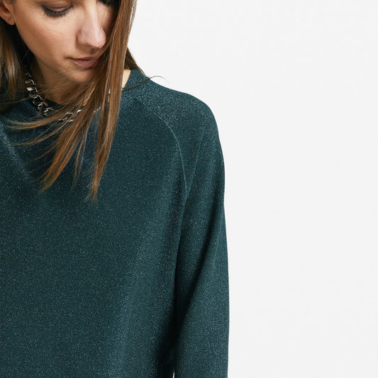 Lurex Sweatshirt - Green