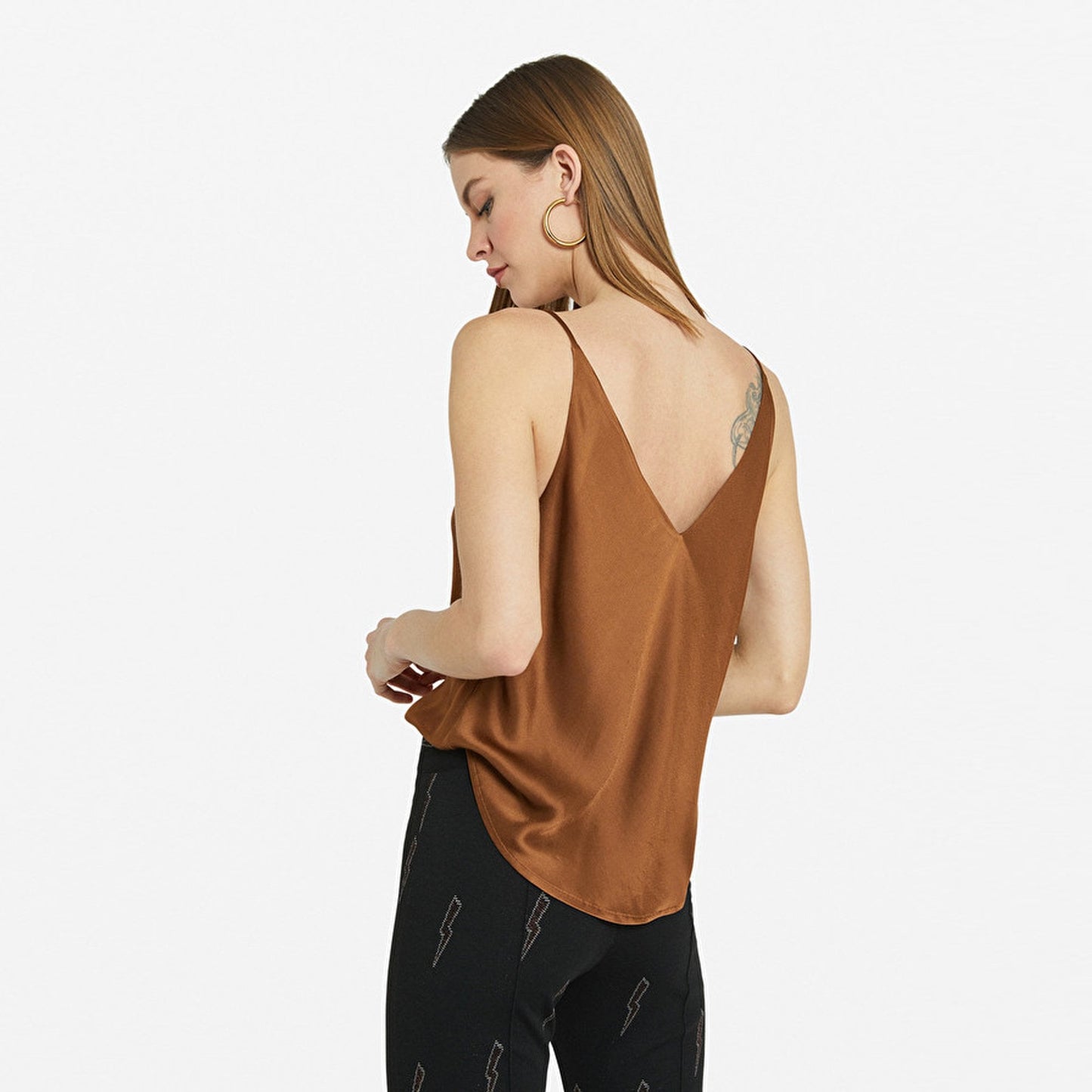 - Viscose Tank Top - Tan
