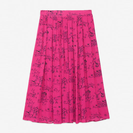 Midi Poodle Skirt - Pink
