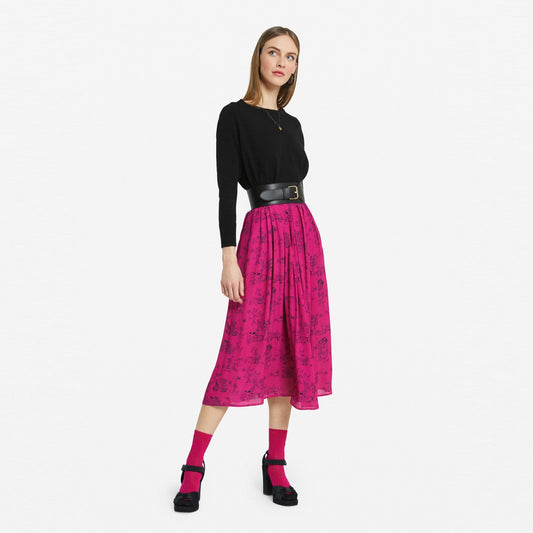 Midi Poodle Skirt - Pink