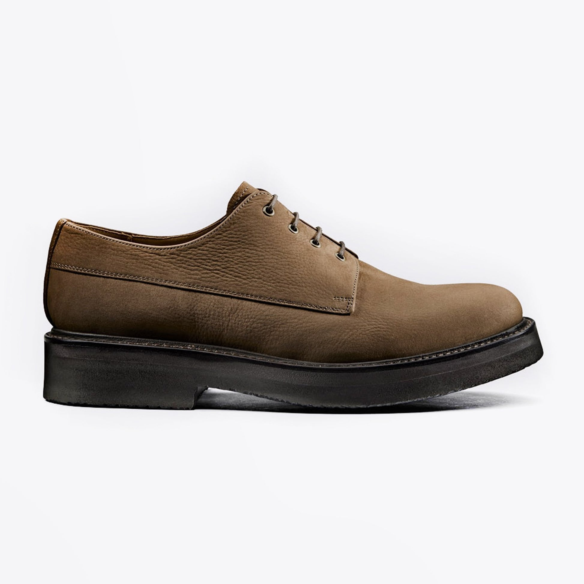Grenson Hurley - Nubuck Derby Shoe - Brown