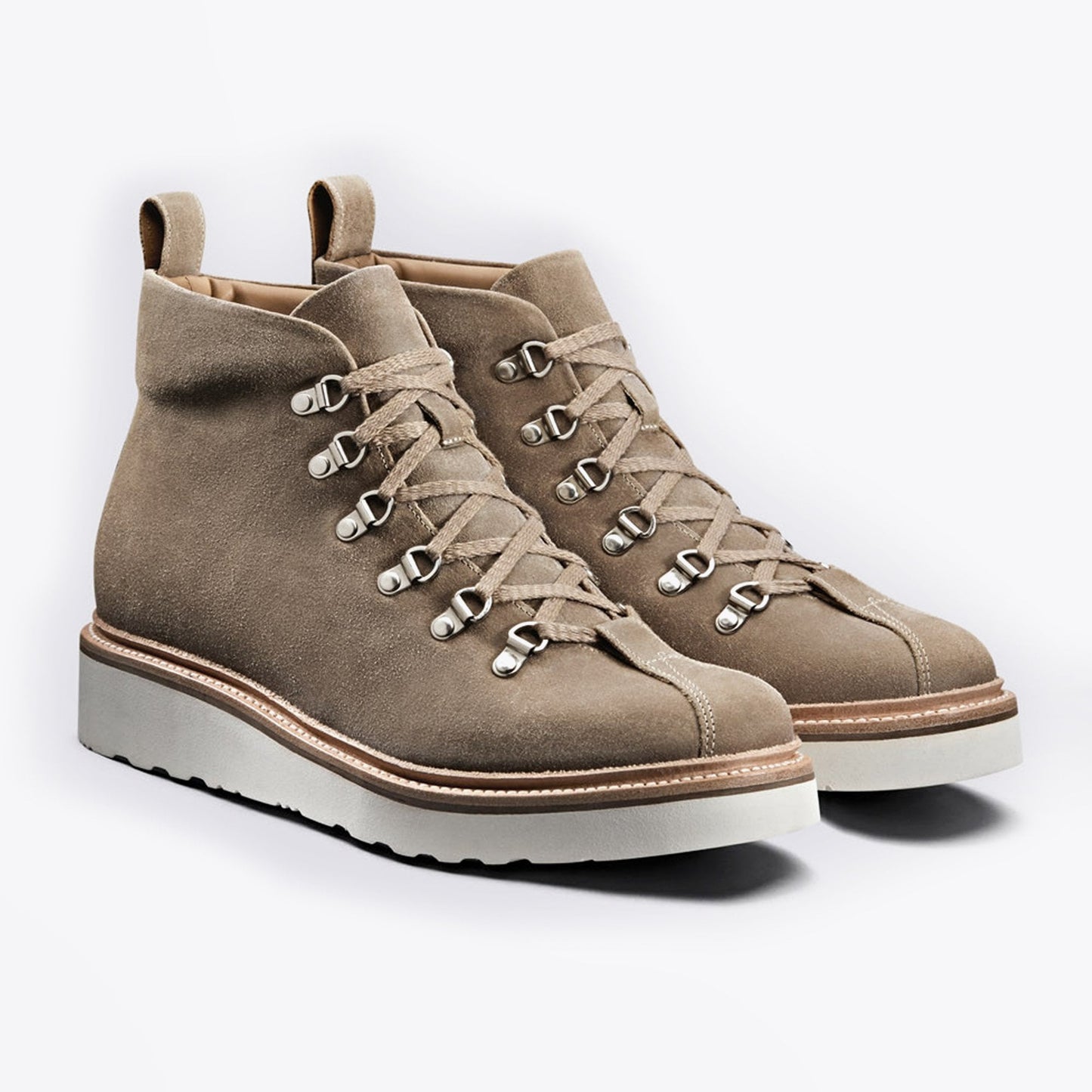 - Bobby - Suede Hiker Boot - Taupe