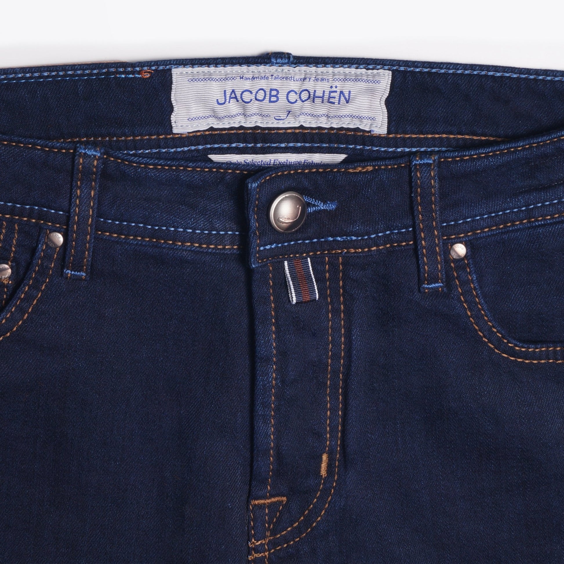 Jacob J688 Mid Rise Comfort Jeans - Deep Blue