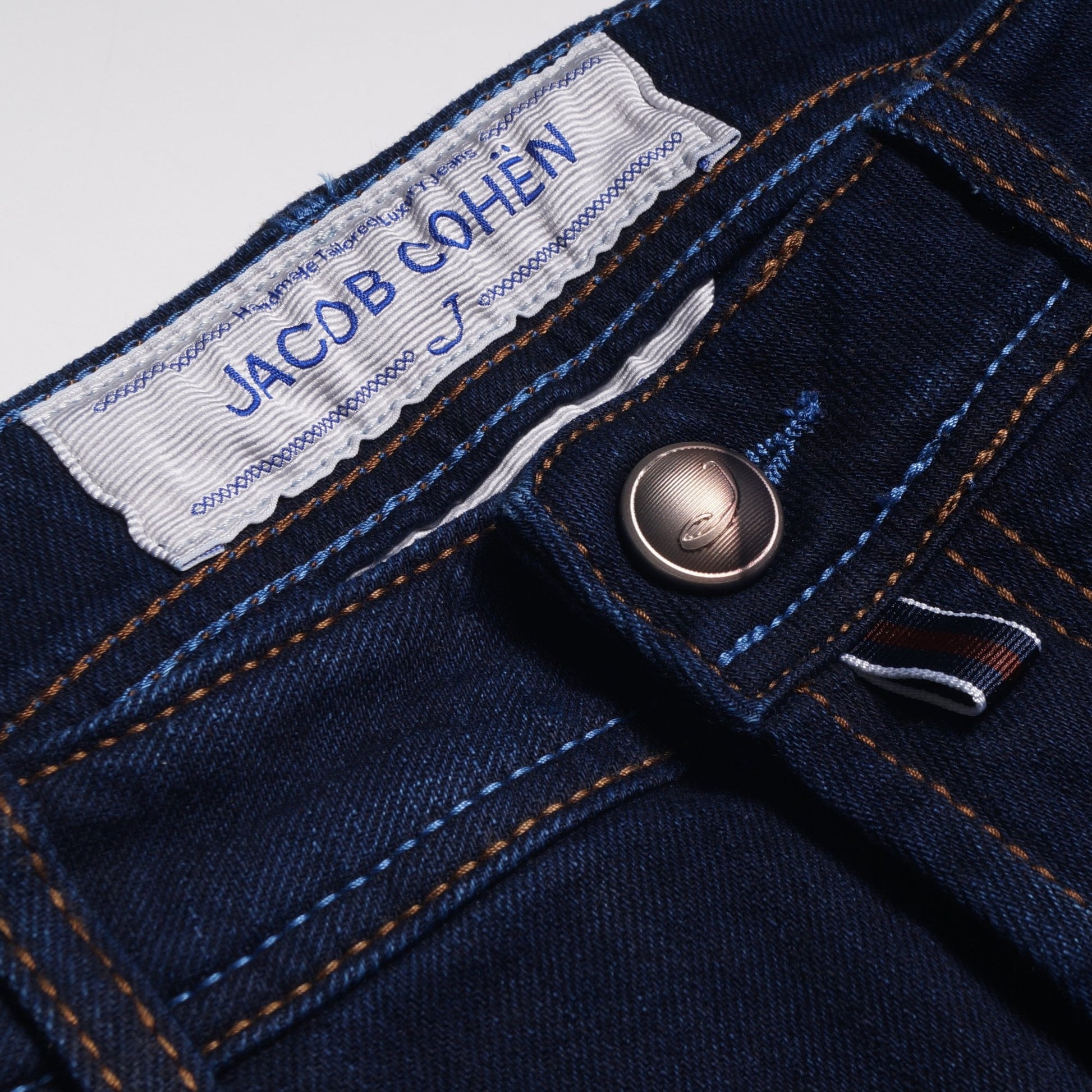 Jacob J688 Mid Rise Comfort Jeans - Deep Blue