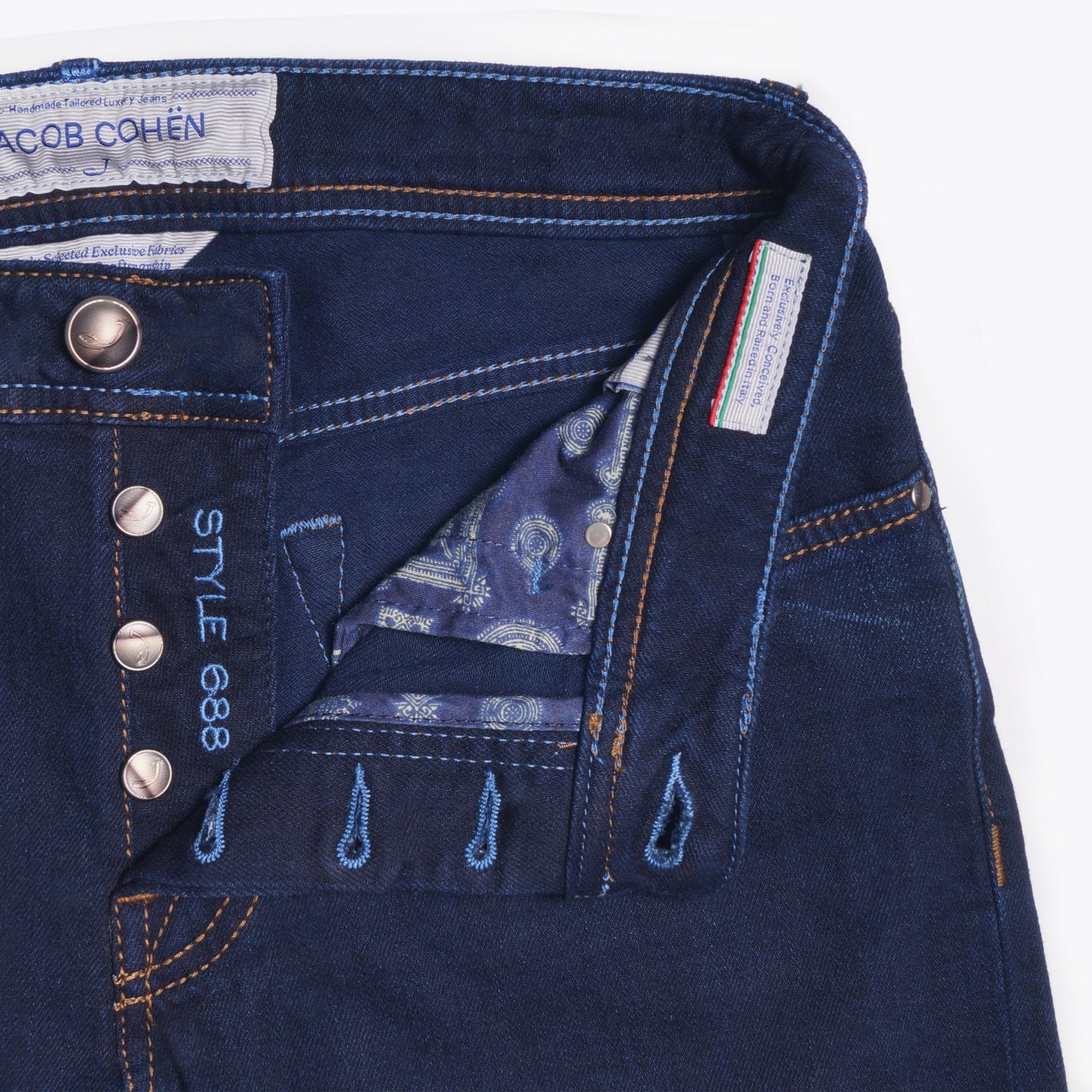 J688 Mid Rise Comfort Jeans - Deep Blue