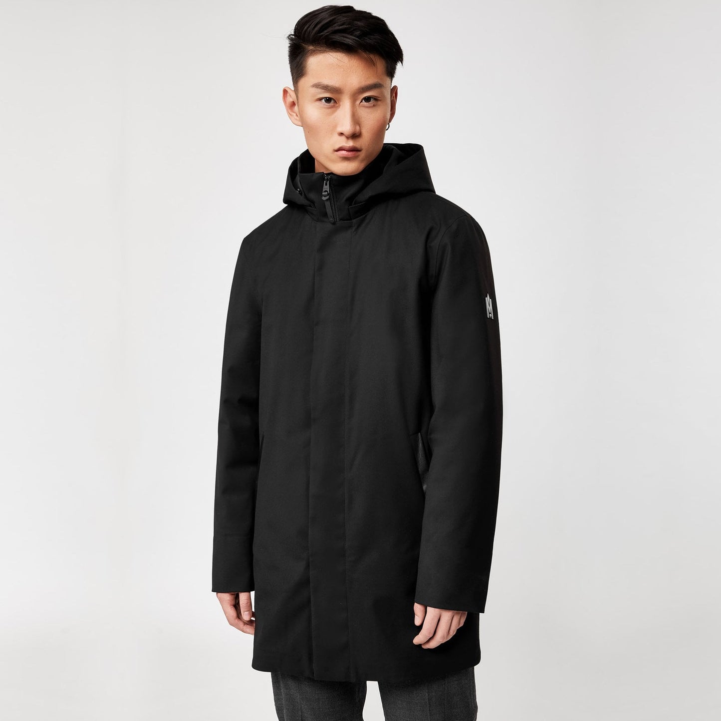 - Thorin - Hooded Parka Coat - Black