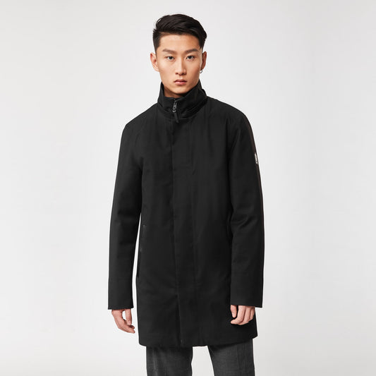- Thorin - Hooded Parka Coat - Black