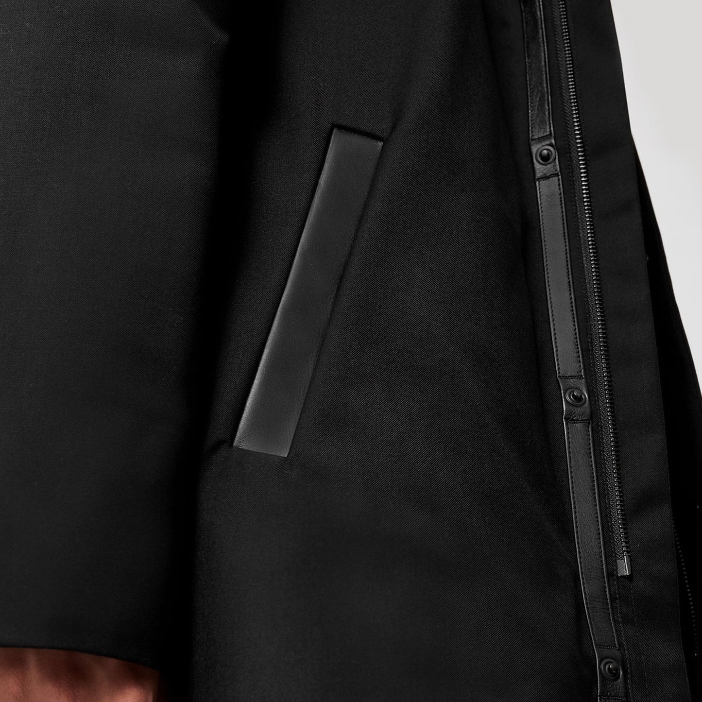 - Thorin - Hooded Parka Coat - Black