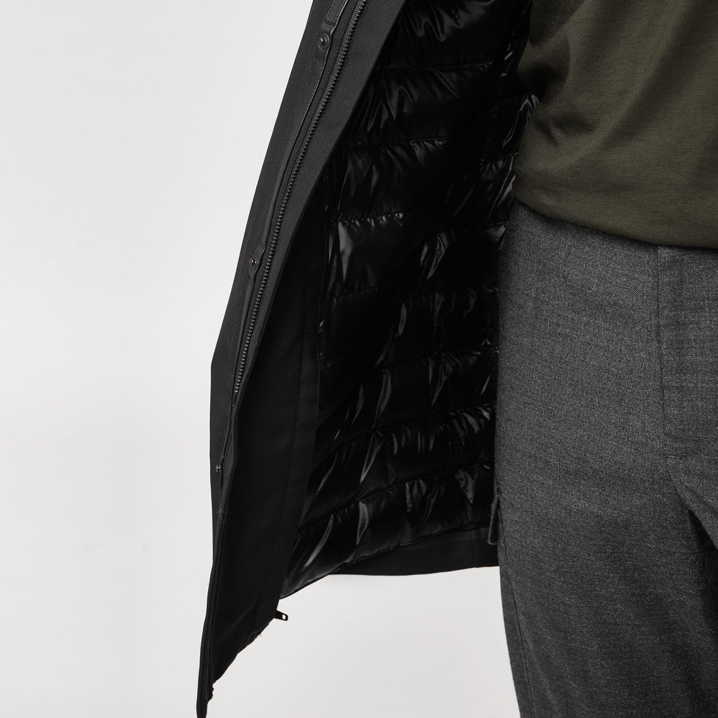 - Thorin - Hooded Parka Coat - Black