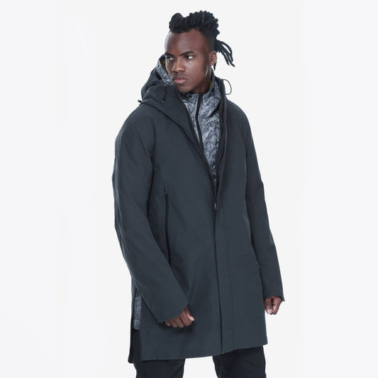 Liner Parka Coat - Dark Grey